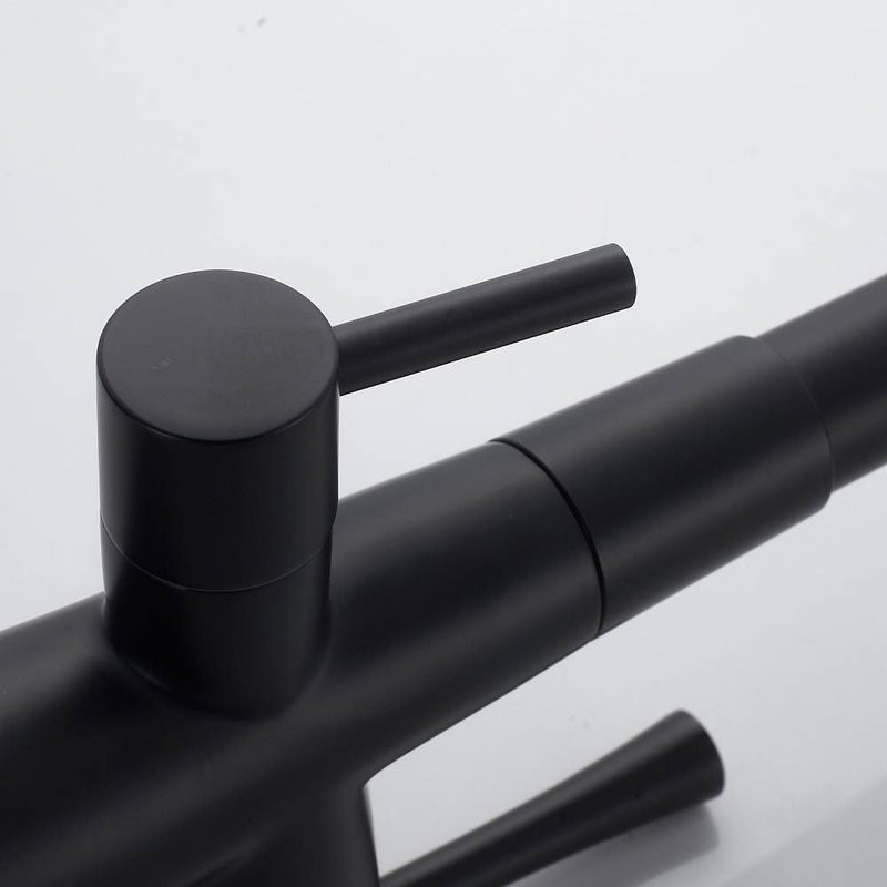 Смеситель для кухни с подключением фильтра Shevanik S528H, черный