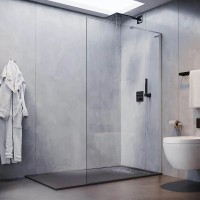 Душевая перегородка Veconi Korato KR77-80-01-C8 80 см, профиль матовый хром