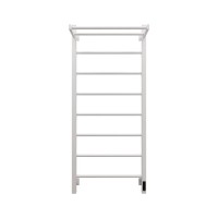 Полотенцесушитель электрический Grota App 530х1200 RAL9016 EL 120x55 см, подключение справа, слева, скрытое подключение справа, матовый белый, лесенка, из стали, с полкой