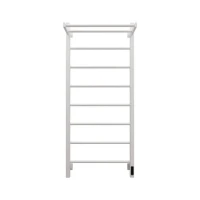 Полотенцесушитель электрический Grota App 530х1200 RAL9016 EL 120x55 см, подключение справа, слева, скрытое подключение справа, матовый белый, лесенка, из стали, с полкой