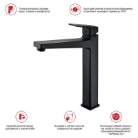 Смеситель для раковины Raglo R30.15.06, черный