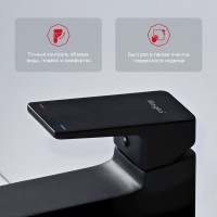 Смеситель для раковины Raglo R30.15.06, черный