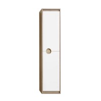 Шкаф-пенал для ванной AQUATON Анси 35 матовый белый