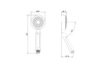 Душевая лейка Olive'S D175 хром Душевая лейка Olive'S D175 хром