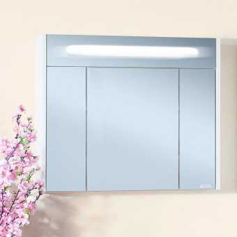 Зеркало-шкаф Бриклаер Палермо 90 с подсветкой