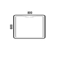 Зеркало Corozo Орли 80 c подсветкой, сенсорное