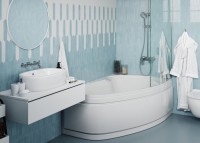 Акриловая ванна Vagnerplast Avona R 150x90 см, угловая, правая, пристенная, белая, асимметричная, с каркасом