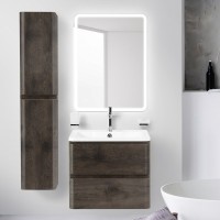 Тумба с раковиной BelBagno Albano 70 подвесная, rovere nature grigio