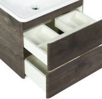 Тумба с раковиной BelBagno Albano 70 подвесная, rovere nature grigio