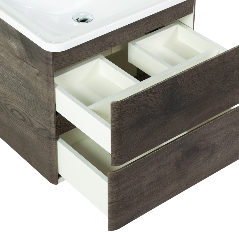 Тумба с раковиной BelBagno Albano 70 подвесная, rovere nature grigio