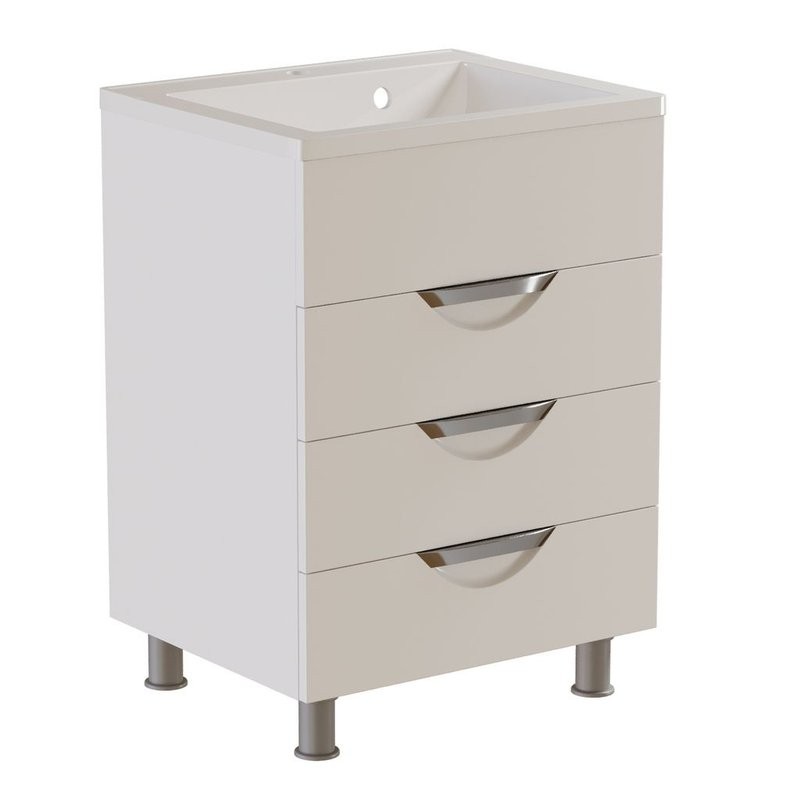 Тумба для ванной "ЭТЬЕН-58" под раковину Roma 58 (Paola) /РИМ 58 (MIXLINE) (ПВХ)