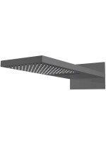 Верхний душ Boheme Fusion 419-2-SGM С ВНУТРЕННЕЙ ЧАСТЬЮ, с каскадом, глянцевый графит
