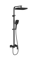 Душевая стойка Vincea Cube VSFS-4C12MB матовый черный