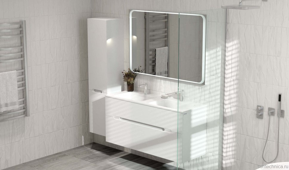 Зеркало Jorno Modul 120, с подсветкой
