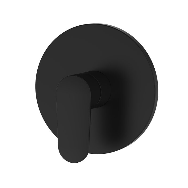 Встраиваемый смеситель для душа и ванны AQUATEK Ника AQ1866MB С ВНУТРЕННЕЙ ЧАСТЬЮ, черный матовый