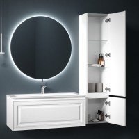 Шкаф пенал для ванной Sancos Very 35 R bianco