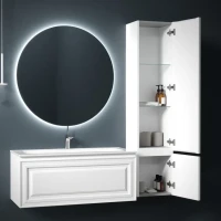 Шкаф пенал для ванной Sancos Very 35 R bianco