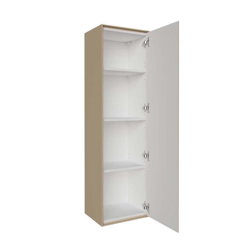 Шкаф-пенал для ванной Grossman Кристалл 35 подвесной, матовый бежевый