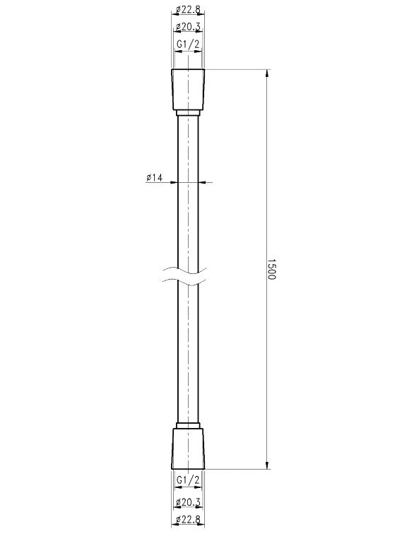 Душевой шланг Cezares Czr CZR-FD-150-BORO брашированное золото