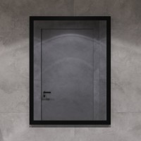 Зеркало STWORKI Брамминг 60х80, черное