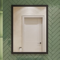 Зеркало STWORKI Брамминг 60х80, черное