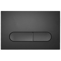 Кнопка смыва для унитаза AZARIO NEW AZ-004 пластик, цвет матовый черный