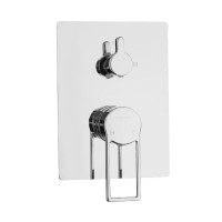 Встраиваемый смеситель для душа и ванны Caprigo Kub 54-051-crm хром