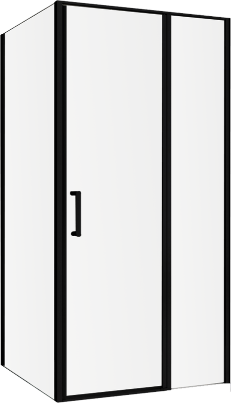 Душевой уголок Abber Sonnenstrand AG04110BS-S70B 70x110, профиль черный, стекло прозрачное