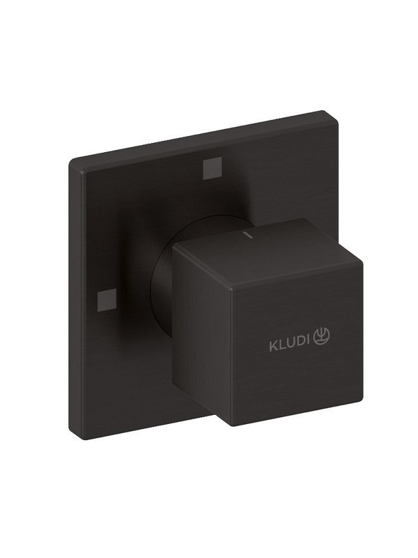 Переключатель потоков Kludi Decus 54846N275 на три потребителя, оружейная сталь PVD