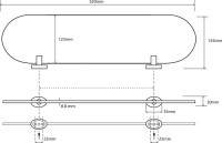 Полка Bemeta Oval 118402031