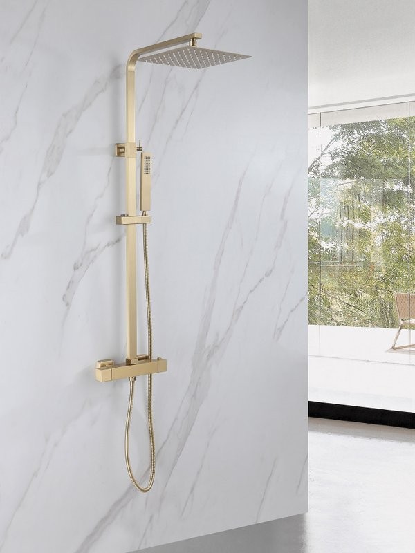 Душевая стойка Abber Daheim AF8260GL матовое золото