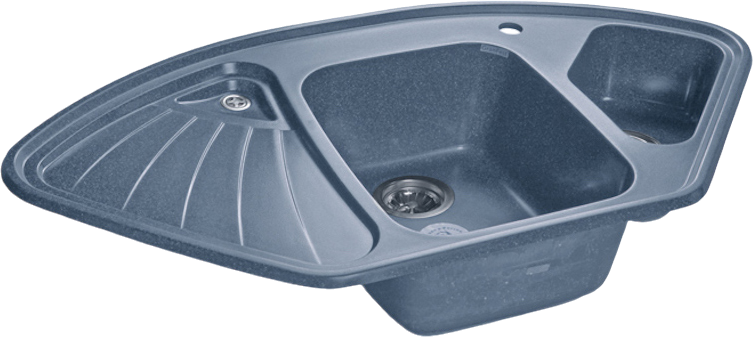 Мойка кухонная GranFest Corner C-1040 E графит