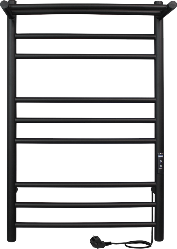 Полотенцесушитель электрический Indigo Line Trinity LСLTE80-40PBRRt с полкой, черный муар