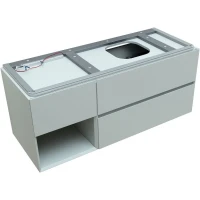 Тумба под раковину Allen Brau Infinity 120 R, подвесная, папирус матовый