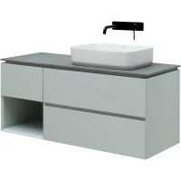 Тумба под раковину Allen Brau Infinity 120 R, подвесная, папирус матовый