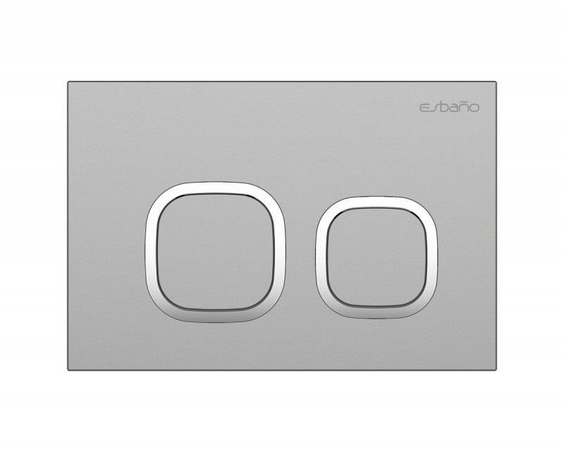 Кнопка смыва для унитаза Esbano ESINLPS10GM АБС-пластик, цвет матовая оружейная сталь