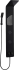 Душевая панель Cerutti Spa Ami B CT8994 черная матовая