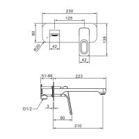 Смеситель для раковины Raglo R51.11 С ВНУТРЕННЕЙ ЧАСТЬЮ, хром Смеситель для раковины Raglo R51.11 С ВНУТРЕННЕЙ ЧАСТЬЮ, хром