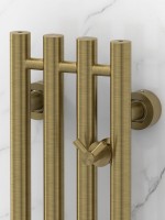 Полотенцесушитель водяной Сунержа Кантата Pro 051-0446-1215 120x20 см, состаренная латунь, I-образный