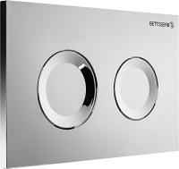 Кнопка смыва для унитаза BETTOSERB Cool 40006469 пластик, цвет глянцевый хром