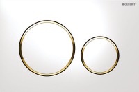 Система инсталляции для унитазов Geberit Duofix UP 320 111.300.00.5 кнопка белая с золотом