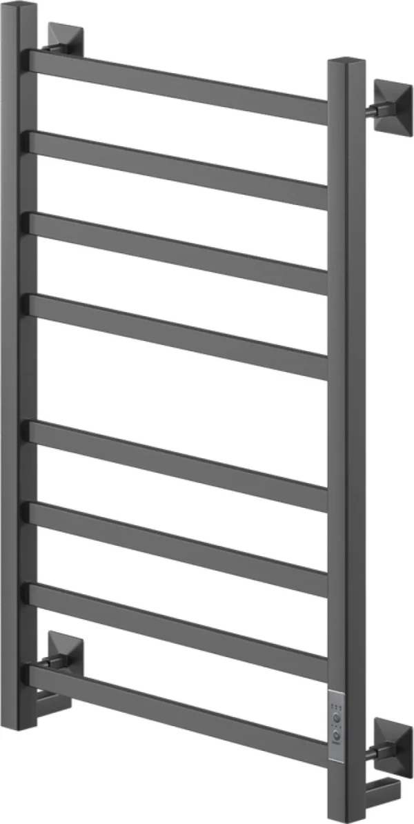 Полотенцесушитель электрический Ника Step 1 80/50, матовый черный RAL9005