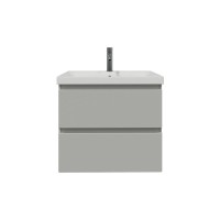 Тумба с раковиной SanStar Riana 50 подвесная, grey, раковина Moduo 50