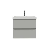 Тумба с раковиной SanStar Riana 50 подвесная, grey, раковина Moduo 50