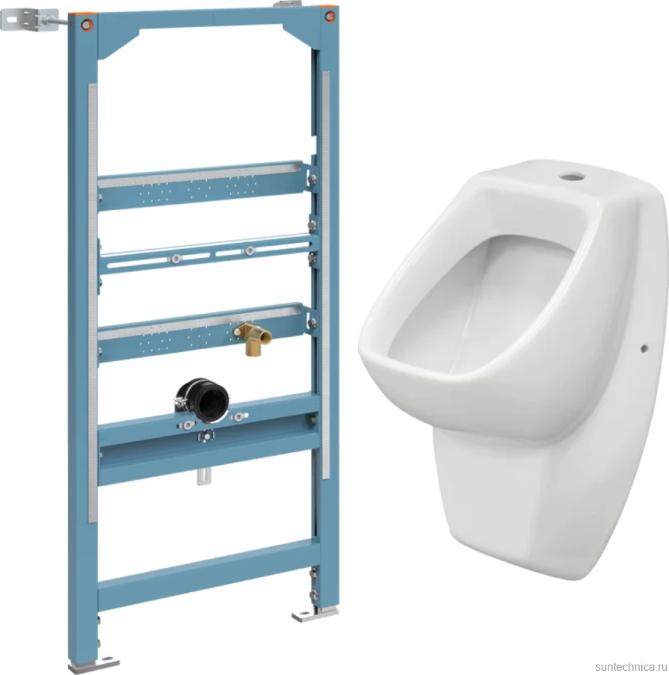 Комплект Инсталляция VitrA Frame 880-3800 + Писсуар Santek Гала 1WH301774 подвесной