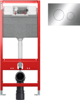 Система инсталляции для унитазов TECE Profil TECEprofil Uni 2.0 9300302 с кнопкой смыва TECE Loop 2.0 9240921