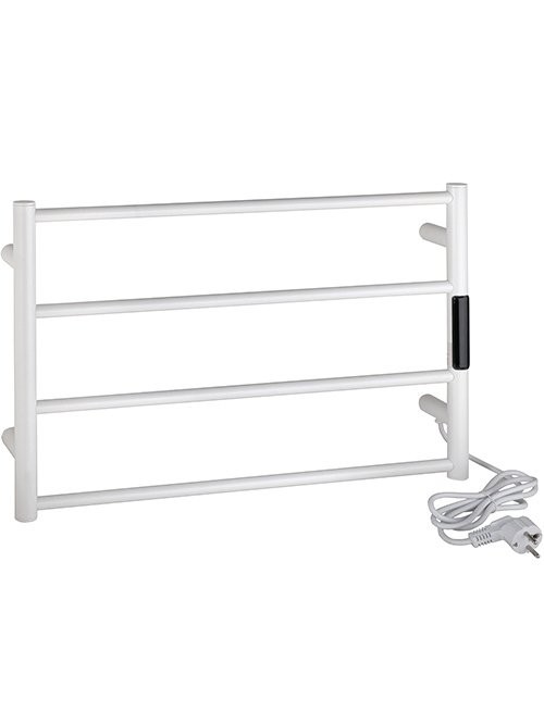 Полотенцесушитель электрический Bemeta 704151084 35x55 см, подключение справа, матовый белый, лесенка