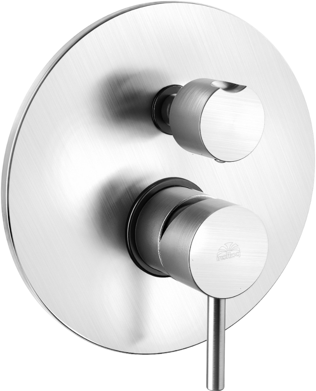 Встраиваемый смеситель для душа и ванны Paffoni Light LIG018ST С ВНУТРЕННЕЙ ЧАСТЬЮ, сталь