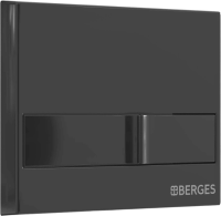 Кнопка смыва Berges Novum L6 чёрный глянец