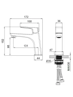 Смеситель для раковины Wonzon & Woghand Forza WW-139031-BN брашированный никель Смеситель для раковины Wonzon & Woghand Forza WW-139031-BN брашированный никель